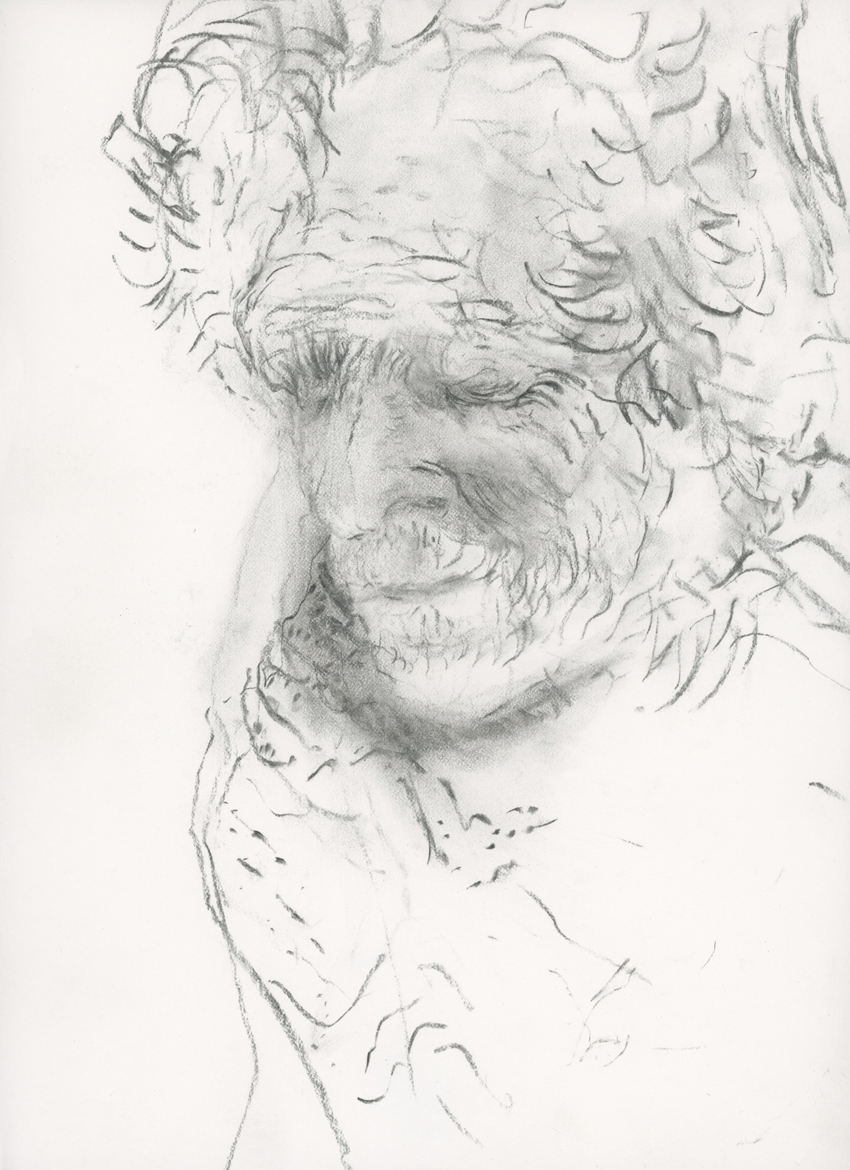 Man with beard pencil